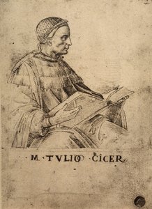 Cicerón; dibujo de Rafael, Gallerie dell